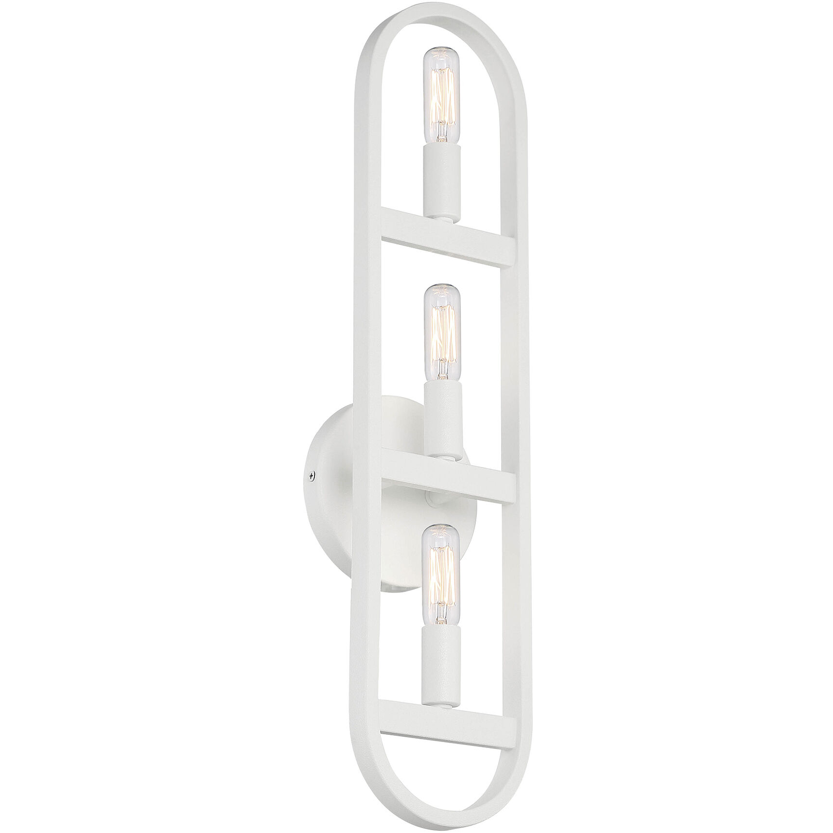 Carousel 3 Light 5 inch Matte White Wall Sconce Wall Light